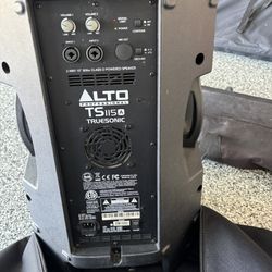 2 Alto TS115A 15 Inch Active Speakers