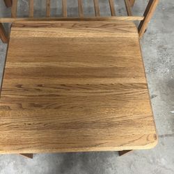 End Table Solid Oak