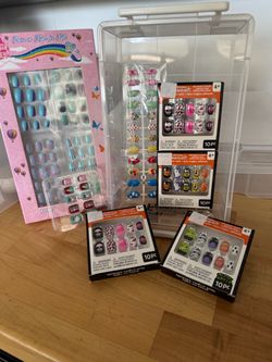 12 sets new press on nails kids