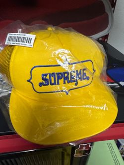 Supreme Highest Mesh Back 5-Panel Hat — Yellow — Brand New Sealed