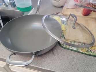 Nonstick Wok Pan with Glass Lid