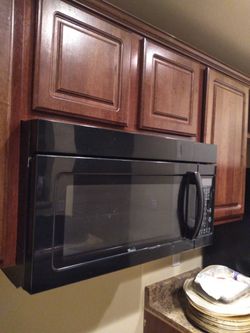 Black Whirlpool Microwave