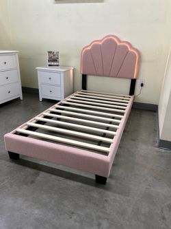 New twin bed frame with mattress