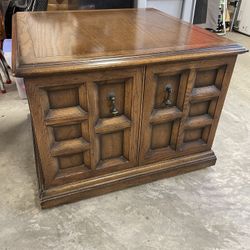 End Table Cabinet Wood 
