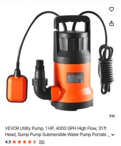 Vevor Utility Pump