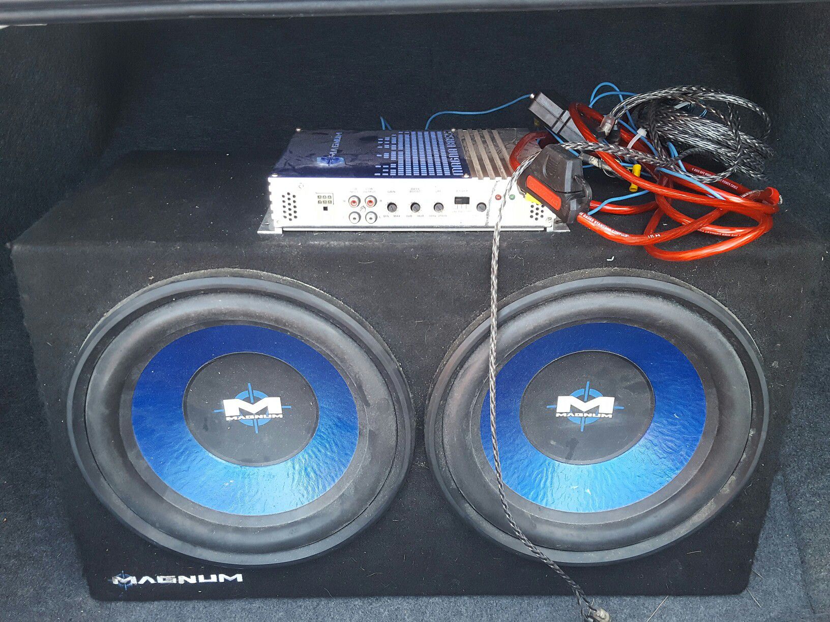 Amplifier and Magnum Subwoofer