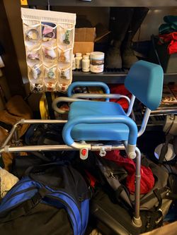 Tub Transfer Bench with Swivel Seat, for Elderly & Disabled, Standard Eagle Health Supplies Sliding Shower Chair for Inside