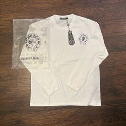 Chrome heart Long Sleeve White Large