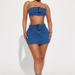 Two Piece Denim Set 