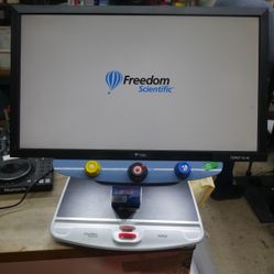   Freedom Scientific Topaz EZ  24" Video Magnifier  Portable One. used. tested. in a good working order. 