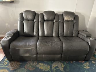 Gray Recliner Sofa