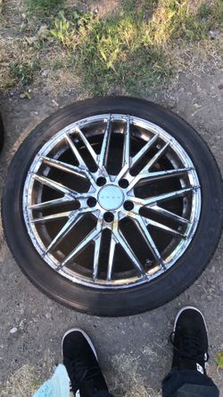 225/45R18 aluminum Drag rim and tire
