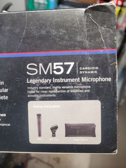 Shure SM57 Dynamic Microphone – Mint Condition (Original Box) 🎤