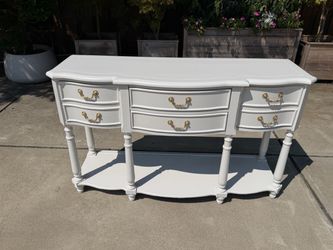 REFINISHED sideboard"pale oak”+dovetail drawers $499 CAN DELIVER!