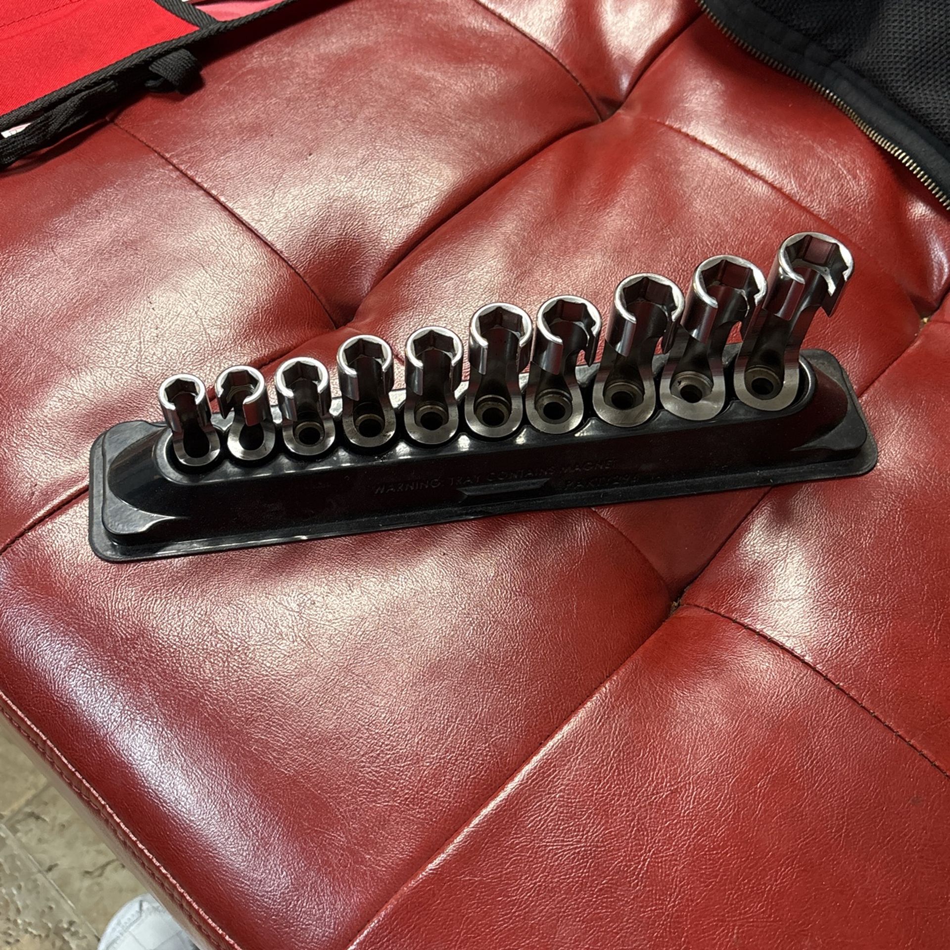 10 pc 3/8" Drive 6-Point Metric Flank Drive® Flare Nut Socket Set (10-19 mm)