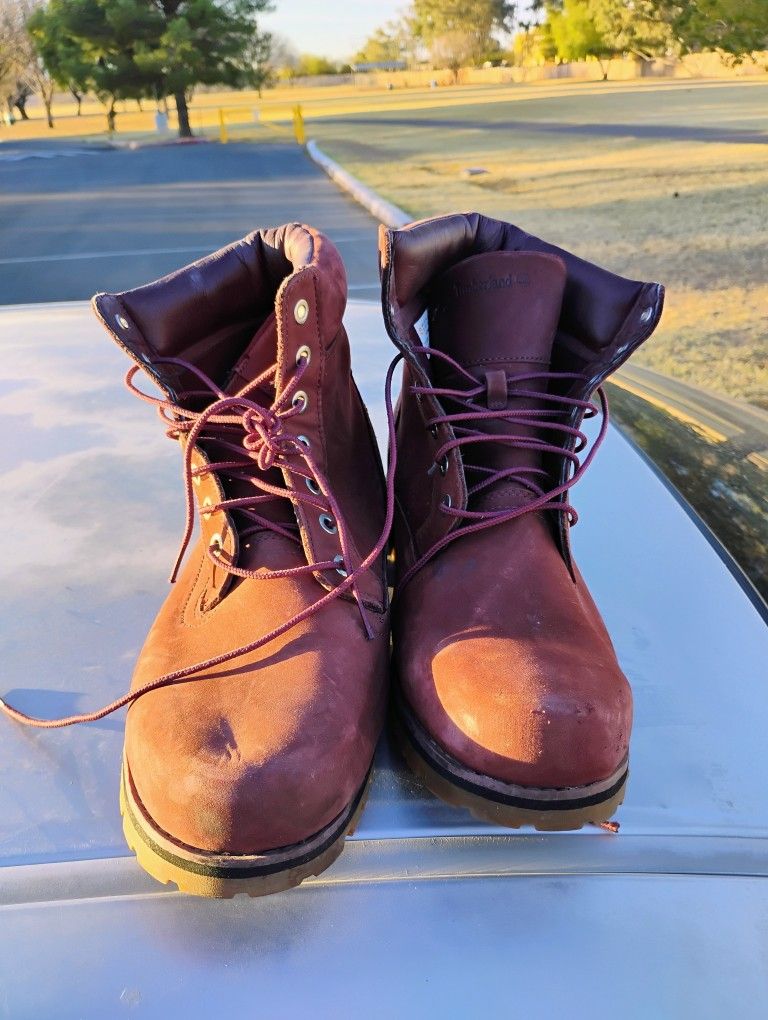 Timberlands Burgandy