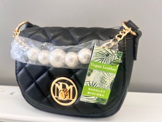 Badgley Mischka Quilted Vegan Leather Crossbody Bag