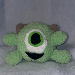Crochet Green One Eyed Alien