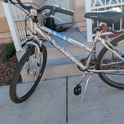 Schwinn Ranger 2.6 FS 26-inch wheel 21-speed Shimano gearing bad front brakes and back tire