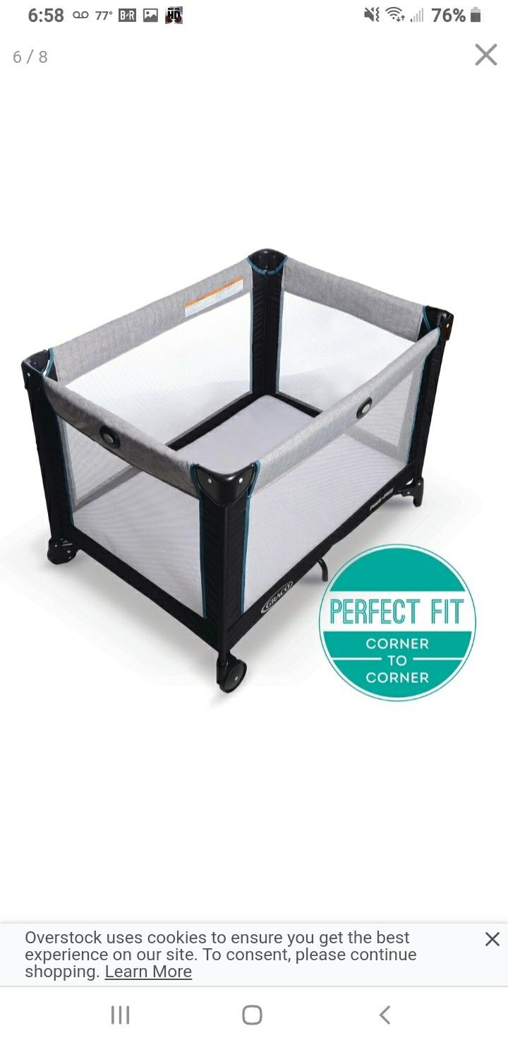 Graco pack N play play crib/ Also comes with memory foam topper