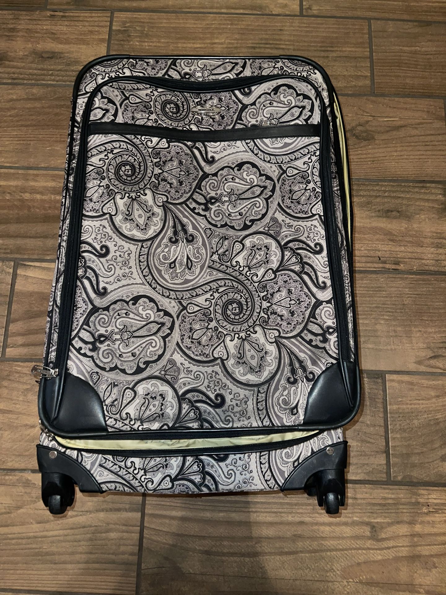 Vintage Large Luggage Suitcase WAVERLY