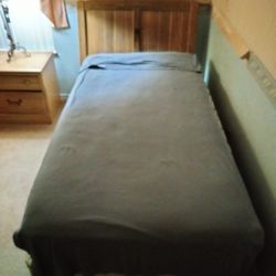 Free Twin bed  mattress and night stand