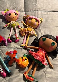 Lot of 3 Lalaloopsy dolls w/pets and new Lalaloopsy Pony (HONEYCOMB)