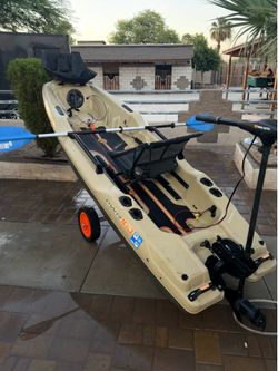 Pelican kayak with trolling motor