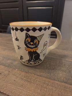 New Eli + Ana Halloween Black Cat Party Mug Cups