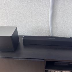 Vizio Soundbar And Wireless Subwoofer