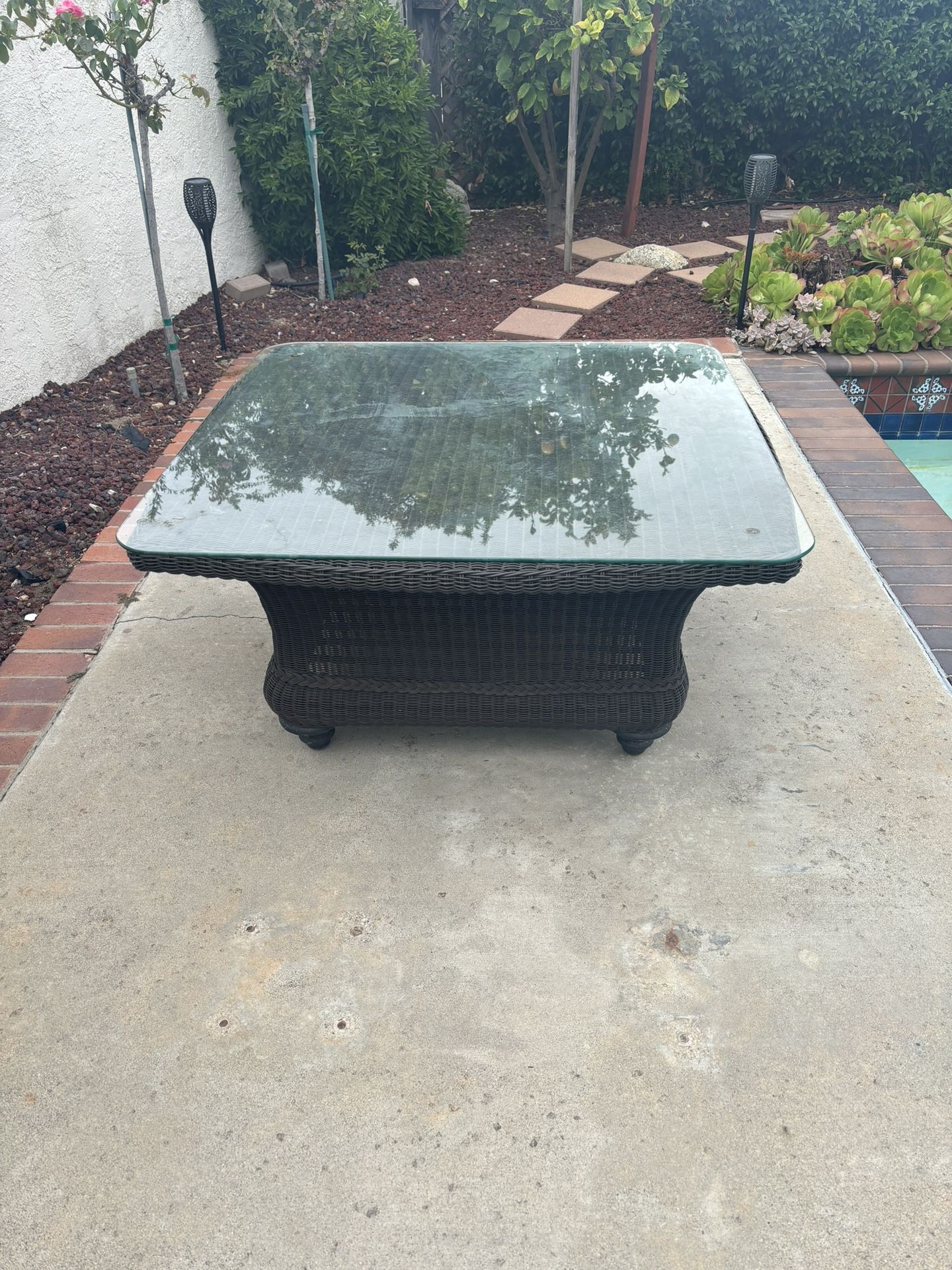 Outdoor Glass Table