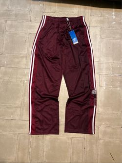 Adidas Originals Men's Classics Adibreak Maroon Tearaway Pants Size Small Brand New