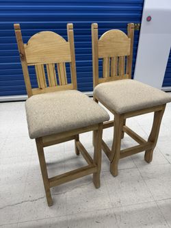 Hand Carved - Hand Made Counter Stools