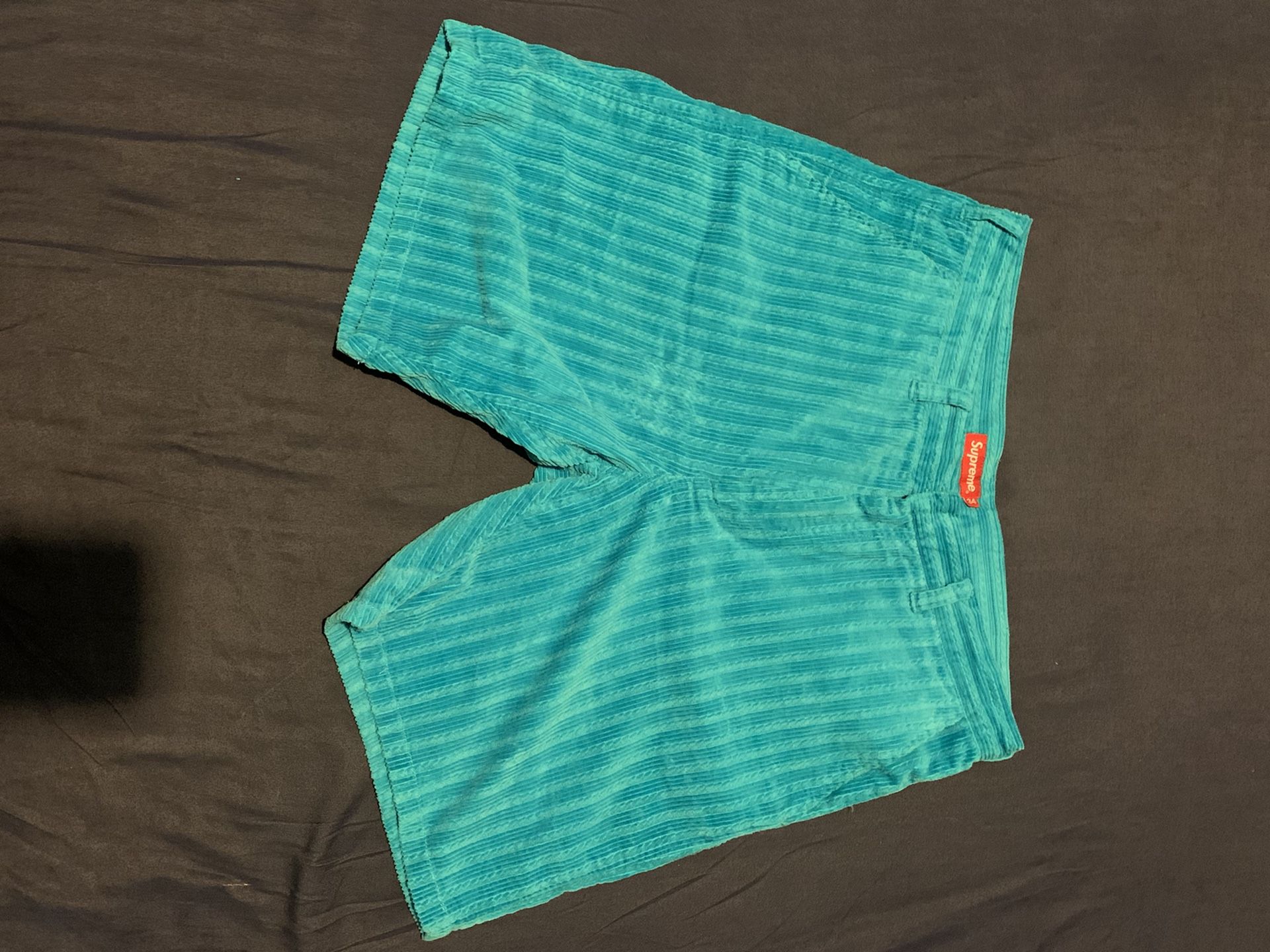 Supreme Rope Corduroy Shorts Blue