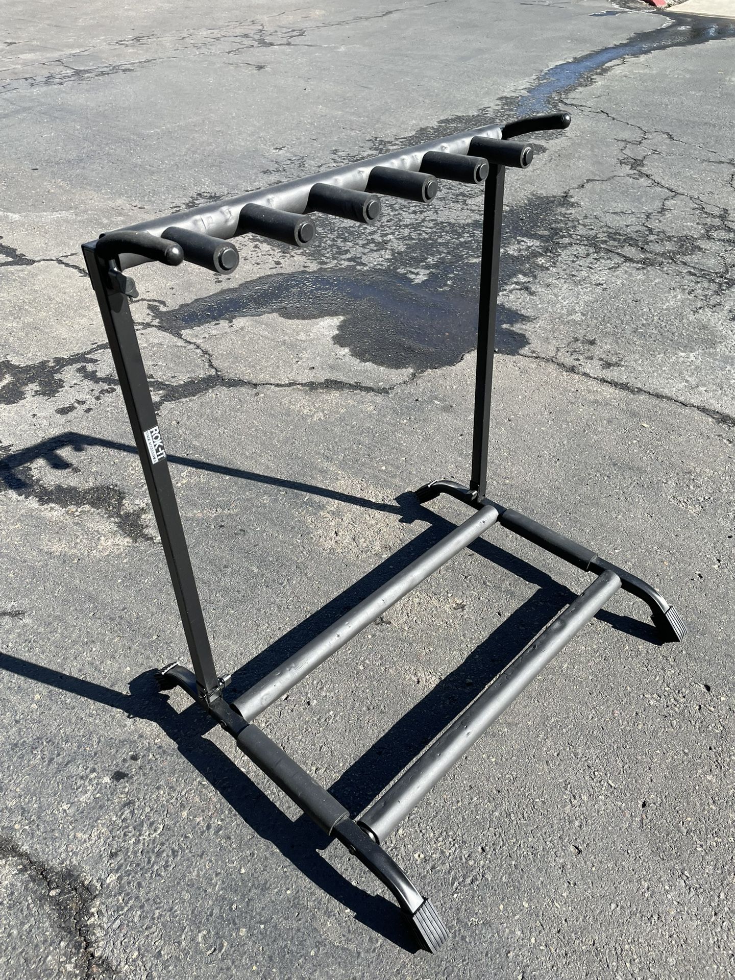 Rok-It Multi Guitar Guitar Stand Rack with Folding Design (RI-GTR-RACK5)