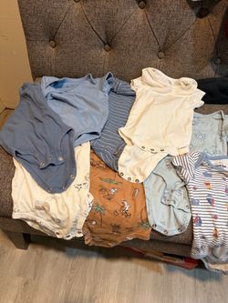 9 Pc Bundle of baby bodysuits | 6-9 months