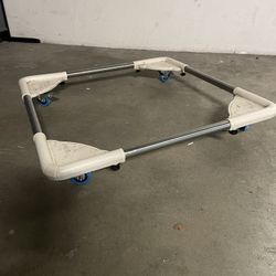 Adjustable Appliance Roller Dolly Washer Dryer Mini Fridge Stand