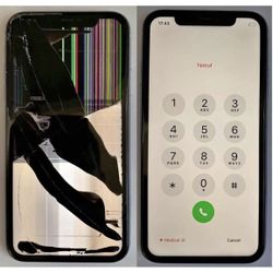 iPhone Cracked Screen Back Glass For Repair Parts