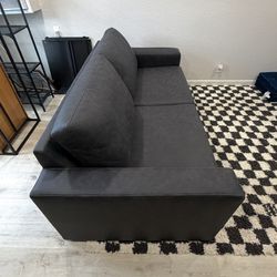 Araceli ll LivingSpaces couch Charcoal sofa