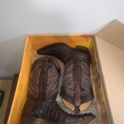 100% Genuine Crocodile Skin 🐊 From Los Caporales US7 Mexico26 Pionty Toe Brown