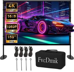 Brand New 150” Projector Screen with Stand