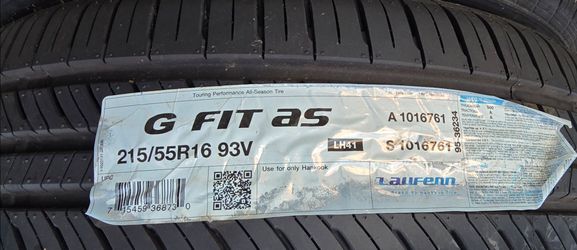 Three new tires 215/55R16