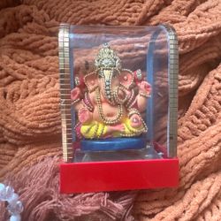 Ganesha Figurine in Display Case