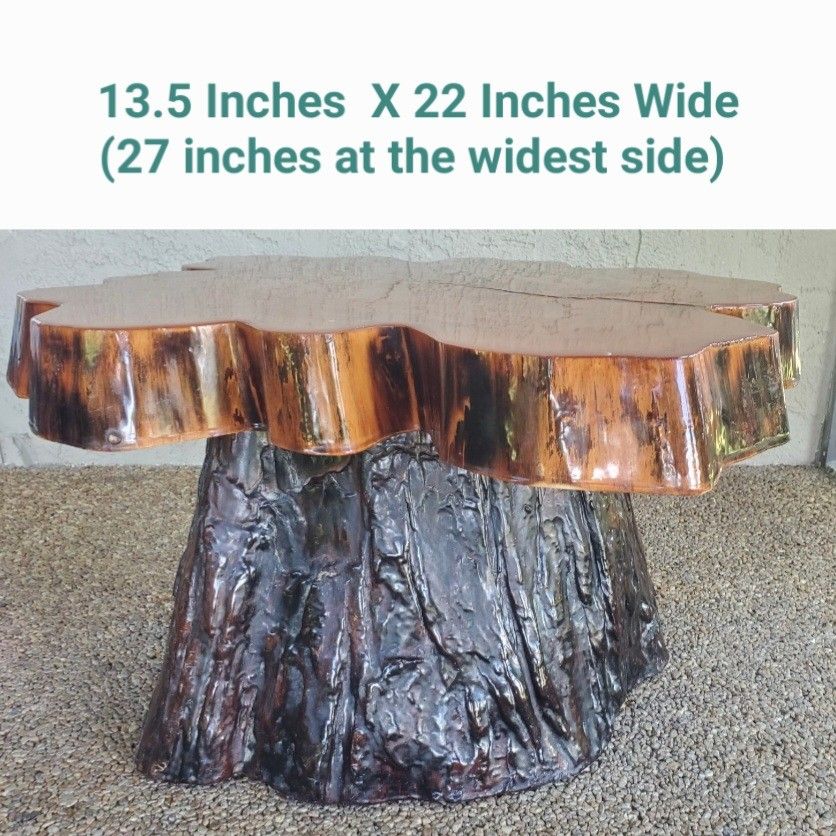 Live-Edge Wood Slab Coffee Table