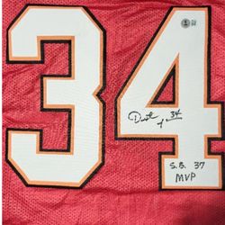 Dexter Jackson Signed Jersey"SB 37 MVP Tampa Bay Buccaneers-Becket Authenticated
