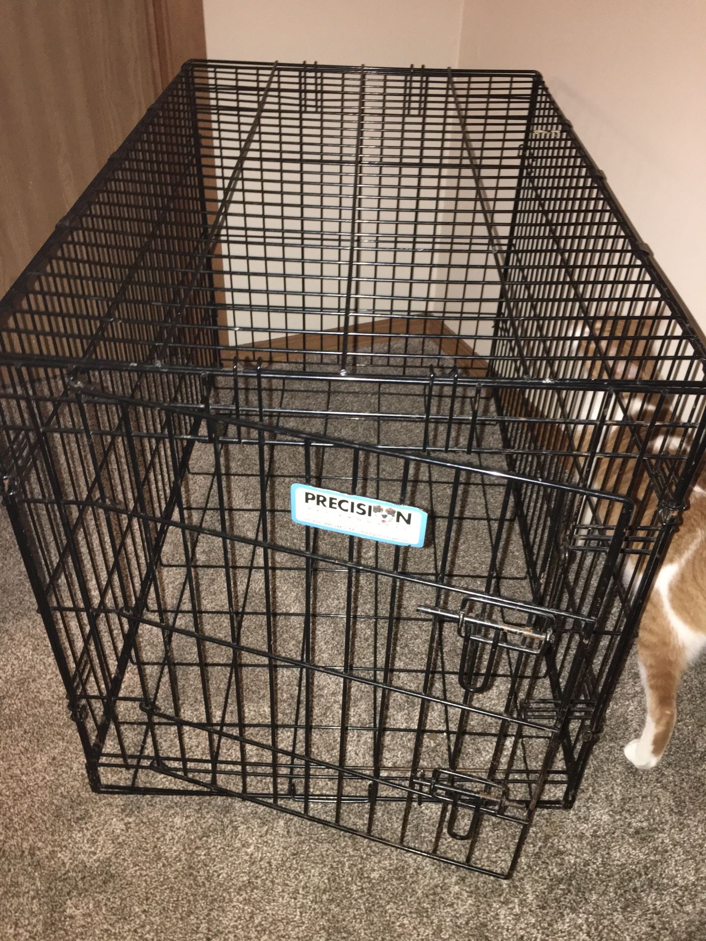 Precision Dog Crate 3 ft long, little under 2ft tall.