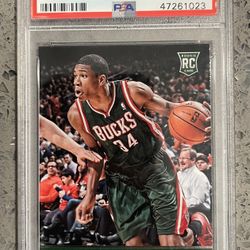 2013 Panini Giannis Antetokounmpo 194 PSA 10 Gem Mint Rookie RC 