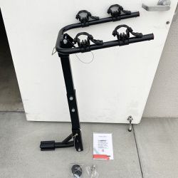 New $55 Tilt Folding 2-Bike Mount Rack Bicycle Carrier for 1-1/4” and 2” Hitch Cars 70lbs Capacity 