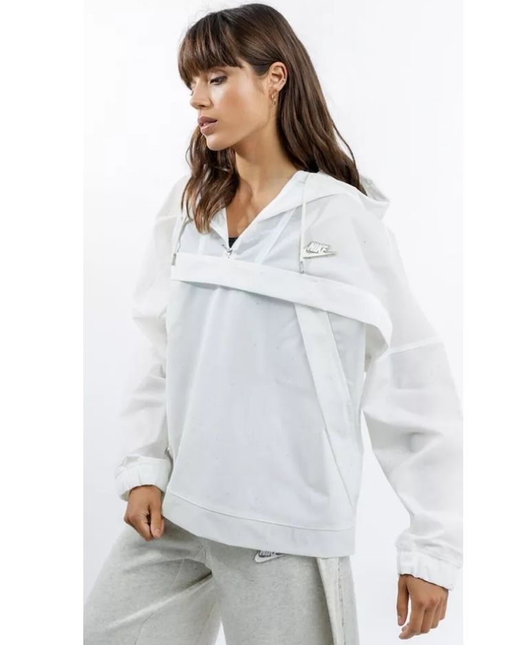 Nike White Transparency Raincoat