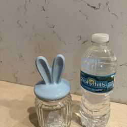 2pc - SMALL Easter Glass Jar